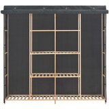  The Living Store Garderobna omara iz blaga 173x40x170 cm siva - Garderobna Omara, (21500562) | Shoptok.si