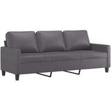 vidaXL 3-dijelni set sofa s jastucima sivi od umjetne kože | shoptok.hr