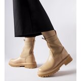 Big Star Beige eco-suede ankle boots | shoptok.hr