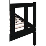  Za krevet od masivne borovine crni 100 x 200 cm | shoptok.hr