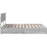  Krevet s od storage Siva Sonoma 160 x 200 cm Konstruirano drvo | shoptok.hr