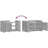  Stolić za kavu siva boja hrasta 80x50x50 cm konstruirano drvo | shoptok.hr