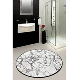 Carpet Mermer, O100cm, bijeli