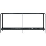  Konzolni stol crni 180 x 35 x 75,5 cm od kaljenog stakla | Eponuda.ba
