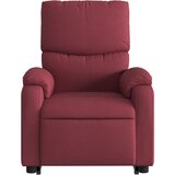  Naslonjač na podizanje od tkanine crvena boja vina | shoptok.hr