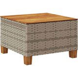  Vrtni stol sivi 55 x 55 x 36 cm od poliratana i bagremovog drva | shoptok.hr