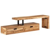 Maison Chic stalak (118-200) x 30 x 40 cm Masivno drvo akacije | shoptok.hr