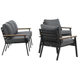 Venture Home Brasilia vrtna lounge garnitura, crna | shoptok.hr