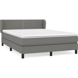 Maison Chic Box spring posteljni - Vzmetna postelja z vzmetnico temno siv 140x190 cm blago SL7209, (21900385) | Shoptok.si