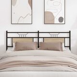 vidaXL Posteljno vzglavje sonoma hrast 160 cm inženirski les in jeklo | Shoptok.si