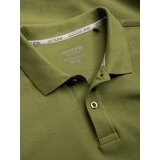 Ombre Men's BASIC single color pique knit polo shirt - olive | shoptok.hr