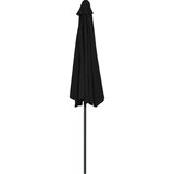  Balkonski suncobran crni 300 x 155 x 223 cm polukružni | shoptok.hr