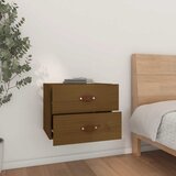  Zidni noćni ormarići 2 kom Smeđa boja meda 50x36x40 cm | shoptok.hr
