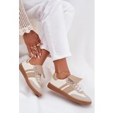 Boto Low Women's Sneakers With Turned Tongue Beige Ardira | Shoptok.si