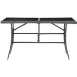  Vrtni stol sivi 140 x 80 x 74 cm od poliratana | Eponuda.com