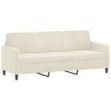  3-dijelni set sofa krem baršunasti | shoptok.hr