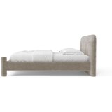 Micadoni Bež tapecirani bračni krevet s podnicom 140x200 cm Vera – | shoptok.hr