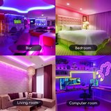 Aigostar LED RGB prigušiva traka 3m LED/24W/12/230V IP65 + daljinski upravljač | Eponuda.com