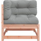  Kutna vrtna sofa s jastucima od masivnog drva duglazije Smeđa | shoptok.hr