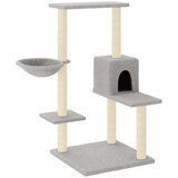  Penjalica za mačke sa stupovima za grebanje svjetlosiva 95 cm | shoptok.hr