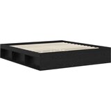  Okvir za krevet Crna 200 x 200 cm Čvrsto borovo drvo | shoptok.hr