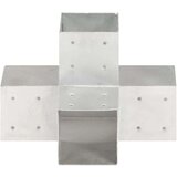 vidaXL spojnici za stupove u x-obliku 4 kom pocinčani metal 101x101 mm | shoptok.hr