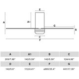 Faro 33833WT - Plafonski ventilator MINI PUNT TUB S braon/bela, prečnik 90 cm WT + DO | Eponuda.com