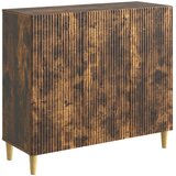  Kreveta Dimljeni hrast 89 x 34,5 x 80 cm Konstruirano drvo Slike
