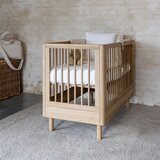 Vipack Otroška posteljica iz masivnega hrasta z nastavljivo višino 60x120 cm v naravni barvi Forrest – | Shoptok.si
