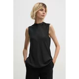 Calvin Klein Majica ženska, črna barva, K20K207289