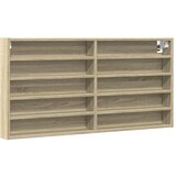  The Living Store Vitrina sonoma hrast 100x8,5x50 cm inženirski les - Vitrina, (21497146) | Shoptok.si