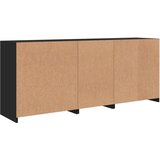 Komoda s LED svjetlima crna 162 x 37 x 67 cm | shoptok.hr