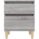  Noćni ormarići 2 kom boja dimljenog smeđi 40x35x50 cm | Eponuda.com