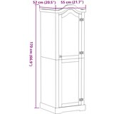  Ormar Corona 55 x 52 x 170 cm od masivne borovine | shoptok.hr