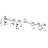 Sollux SL.0442 - Plafonsko rasvetno telo OCULARE 6xGU10/10W/230V | Eponuda.com