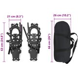 3 u 1 snježne krplje Srebrna i crna 63 x 21 cm Aluminij i HDPE | shoptok.hr