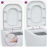  WC daska Bijelo 47,5 x 35 x 3,6 cm Duroplast | shoptok.hr