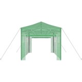 vidaXL Rastlinjak s streho Zelena 290 x 430 x 315 cm Jeklo | Shoptok.si