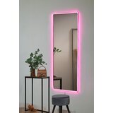 Hanah home ogledalo sa led osvetljenjem rectangular , 40x120 cm, roze Cene