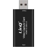 LINQ Kartica za zajem videa / zvoka HDMI v USB 2.0 Full HD / 4K UHD, - crna za pretakanje, oddajanje v živo ..., (21262155) Cene