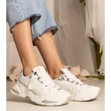 Gemre White women's sneakers on a chunky sole Balika | Shoptok.si