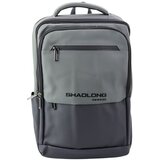  Gradski poslovni ruksak s USB džepom za prijenosno računalo, crno-siv, 16L 41cm | shoptok.hr
