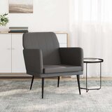  Fotelj siv 61x78x80 cm umetno usnje, (20929534) | Shoptok.si