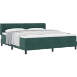Box Spring Krevet s Madracem Tamnozelena 180x200 cm Baršun | shoptok.hr