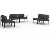  6-dijelna vrtna garnitura s jastucima aluminijska antracit | Eponuda.ba