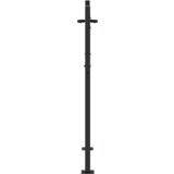 vidaXL Vrtna vrata Crna 105 x 125 cm Čelik s praškastim premazom | shoptok.hr