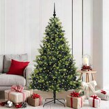  Umjetno božićno drvce s nogom Zelena 180 cm PVC i metal | shoptok.hr