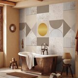  Foto tapeta - Beige and Gold Geometric Pattern 150x105 Vodootporna | shoptok.hr