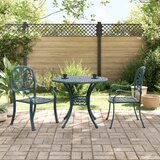  3-dijelni bistro set zeleni od lijevanog aluminija | shoptok.hr