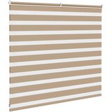 Zebra zavjesa Pješčano smeđa 160x100 cm Širina tkanine 155,9 cm Poliester | Shoptok.si